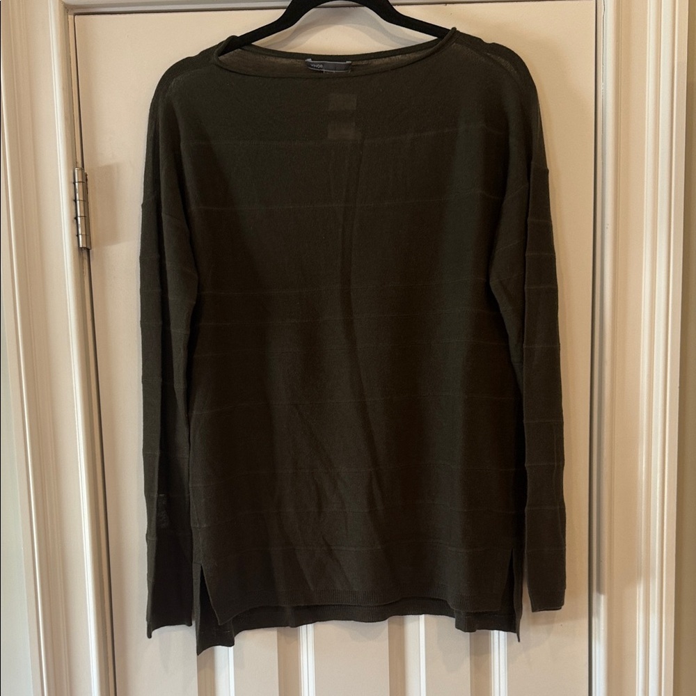 Vince Palm Green Crewneck Sweater - Size Medium